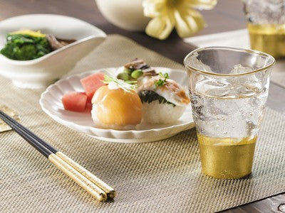 Kannyu, sipping glass <2 pcs.   Kanazawa gold foil