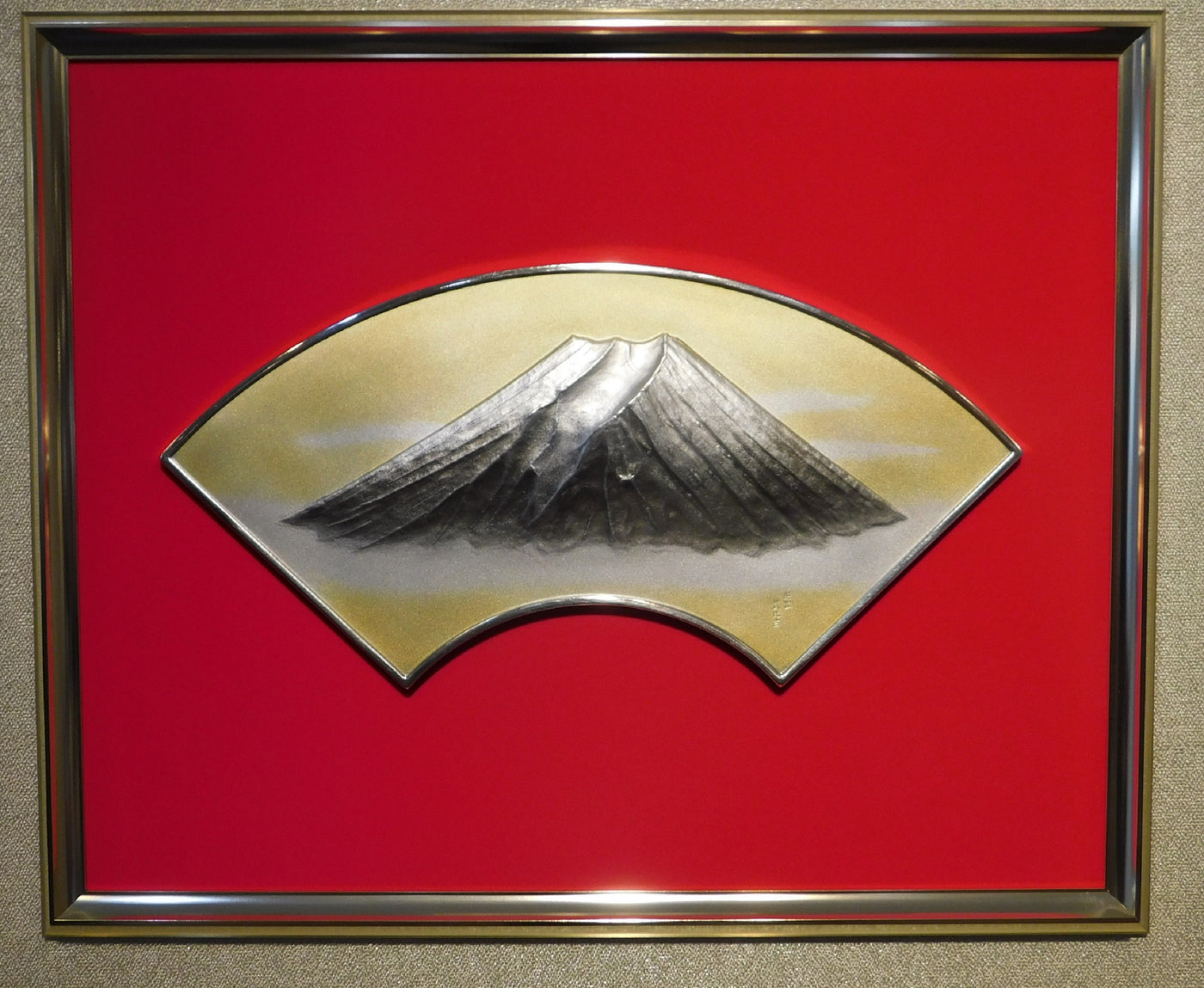 Pure silver framed Fan face of Mt.Fuji 7